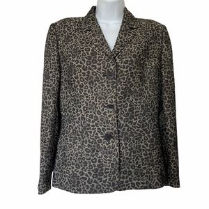 Kaza vintage leopard jacket blazer size small